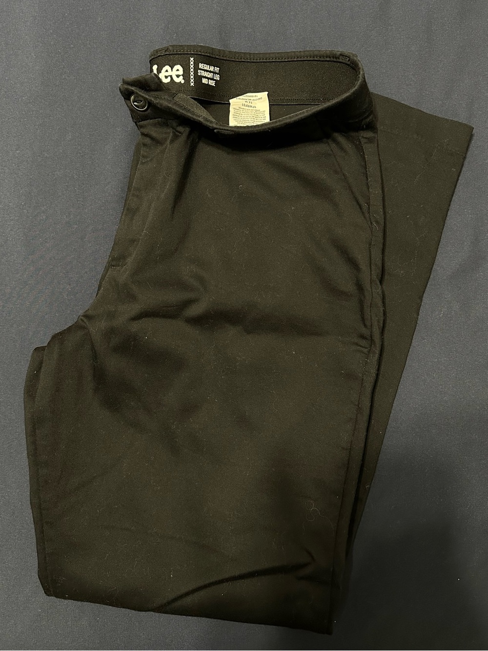 Women’s Lee Mid Rise Pants - Black - Size 14